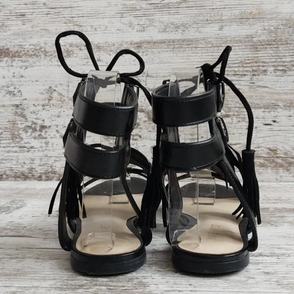 Like New Nine West Black Gladiator Sandal - Picture 10 of 14